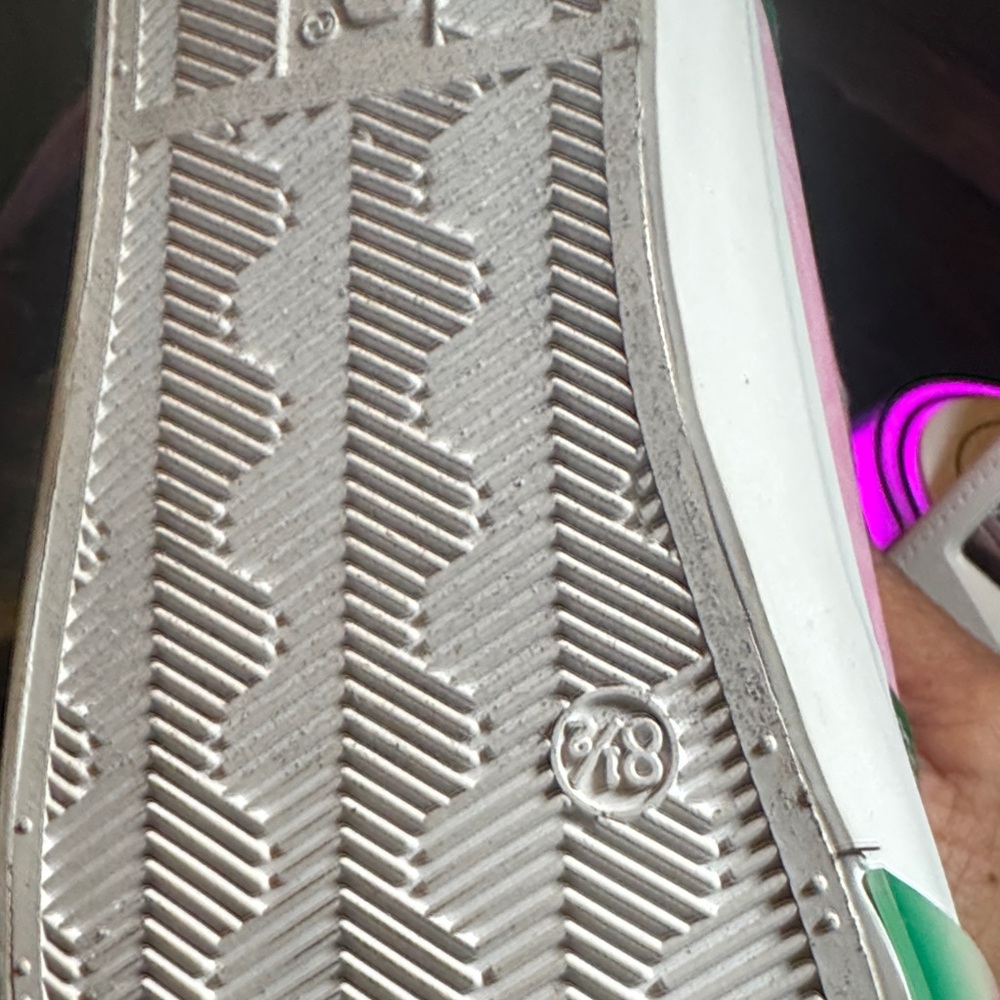 Wicked High-Top Sneakers - Pink, Green, White - Picture 7 of 8